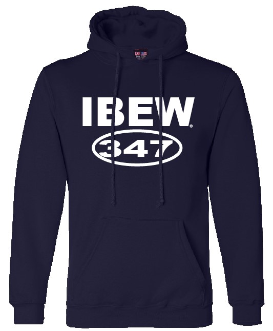 navy hoody IBEW